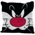 Capa De Almofada Frajola Big Face Looney Tunes