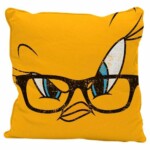 Capa De Almofada Piu-piu Big Face Looney Tunes