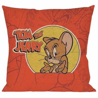 Capa De Almofada Tom And Jerry Mad Mouse 45x45cm