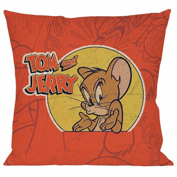 Capa De Almofada Tom And Jerry Mad Mouse 45x45cm