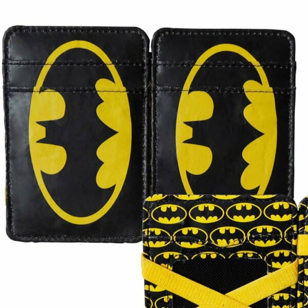 Carteira Batman Logo Preto E Amarelo