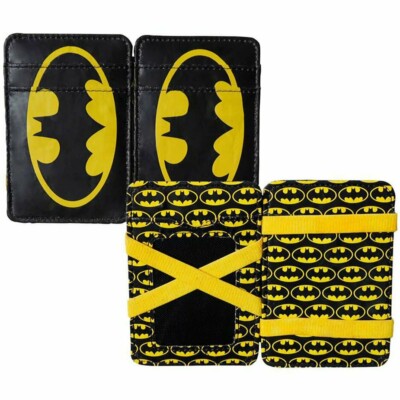 Carteira Batman Logo Preto E Amarelo