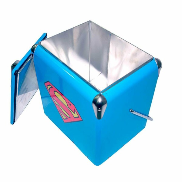 Cooler De Bebidas Superman Logo Azul
