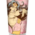 Copo Térmico Mulher Maravilha Rosa 473ml