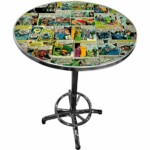 Mesa Bar Dc Comics Quadrinhos Em Ferro