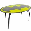 Mesa De Jantar Batman Oval Metal E Vidro