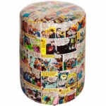 Puff Dc Comics Quadrinhos Colorido 45x35cm