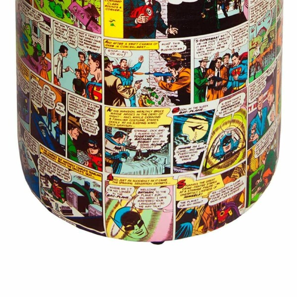 Puff Dc Comics Quadrinhos Colorido 45x35cm