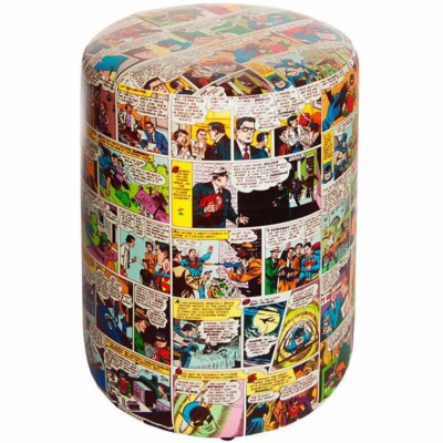 Puff Dc Comics Quadrinhos Colorido 45x35cm