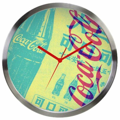Relógio De Parede Coca-cola Newspaper Metal