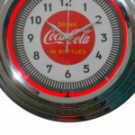 Relógio De Parede Coca-cola Single Neon Prata