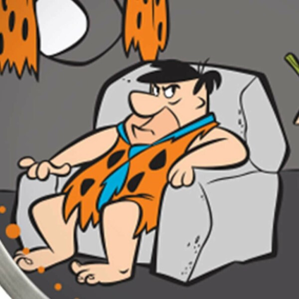 Relógio De Parede Flintstones Fred E Vilma Resting