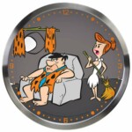 Relógio De Parede Flintstones Fred E Vilma Resting