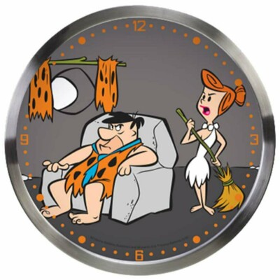 Relógio De Parede Flintstones Fred E Vilma Resting
