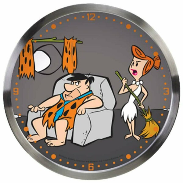 Relógio De Parede Flintstones Fred E Vilma Resting