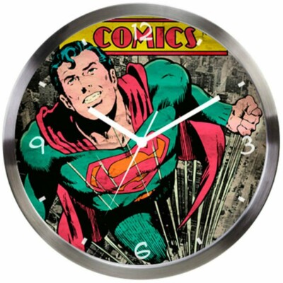 Relógio De Parede Superman Verde 30cm