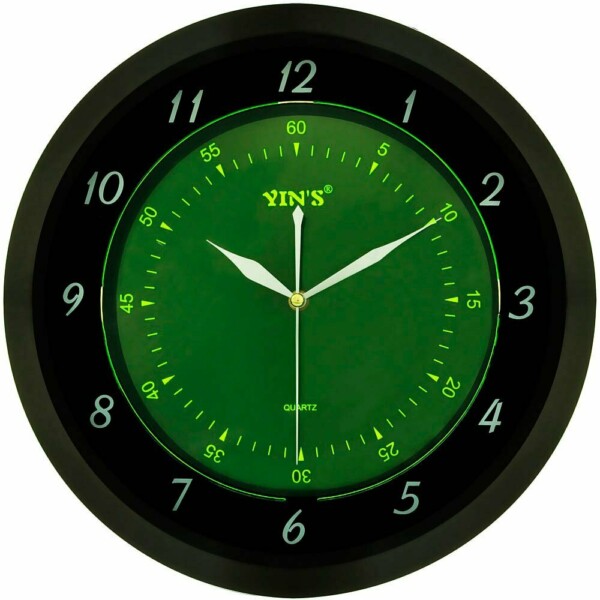 Relógio De Parede Yins Yi15127 Fluorescente