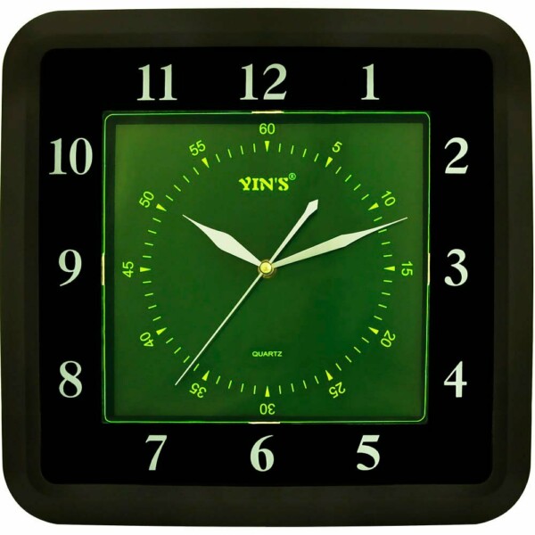 Relógio De Parede Yins Yi15128 Fluorescente