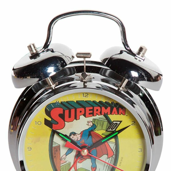 Relógio Despertador Superman Cover Metal