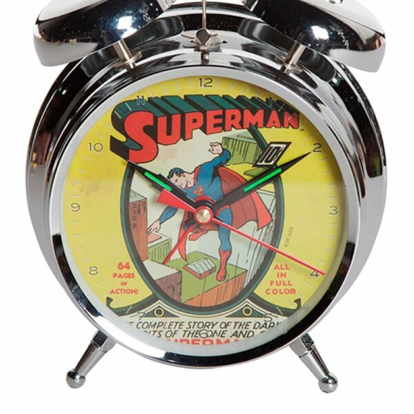 Relógio Despertador Superman Cover Metal