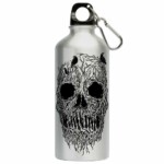 Squeeze Caveira Árvore Preto 500ml