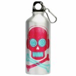Squeeze Caveira Pirata Neon Music 500ml