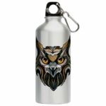 Squeeze Coruja Linhas 500ml Aluminio
