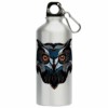 Squeeze Coruja Linhas Azuis 500ml Aluminio