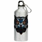 Squeeze Coruja Linhas Azuis 500ml Aluminio