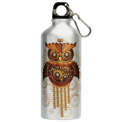 Squeeze Coruja Vintage Punk 500ml Aluminio