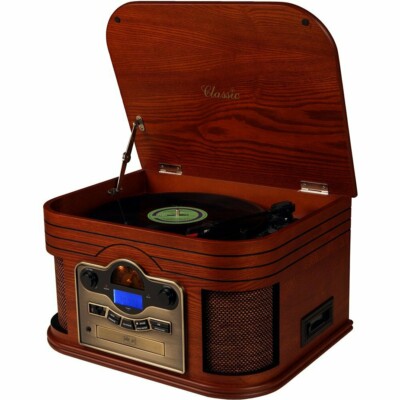 Toca Discos Classic Alabama 31902 Com Usb, Cd E Mp3 Player