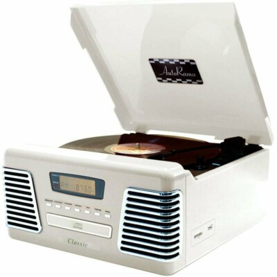 Toca Discos Classic Autorama Branco 31770