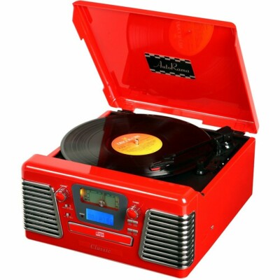 Toca Discos Classic Autorama Vermelho 33837