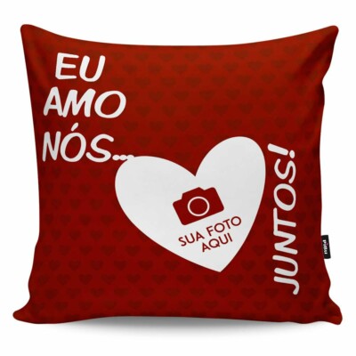 Almofada Eu Amo Nós Dois Juntos