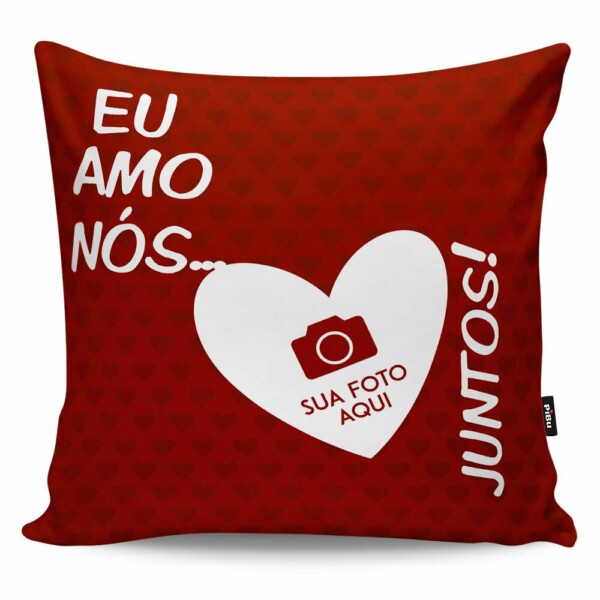 Almofada Eu Amo Nós Dois Juntos