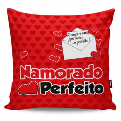 Almofada Namorado Perfeito Carta