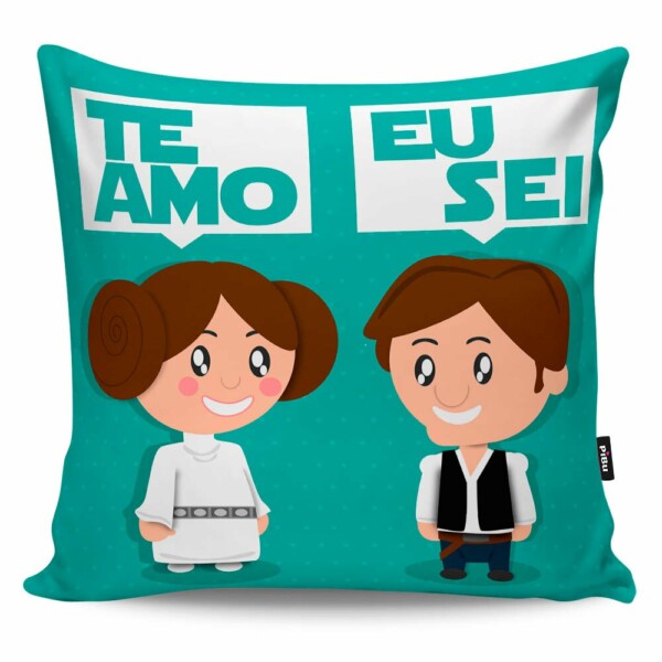 Almofada Namorados Princesa Leia E Han Solo