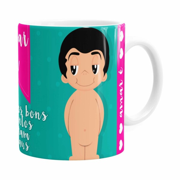 Caneca Amar é Bons Momentos Namorado Branca