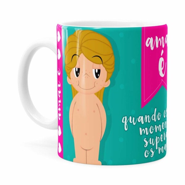 Caneca Amar é Bons Momentos Namorado Branca