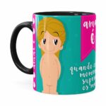 Caneca Amar é Bons Momentos Namorado Preta