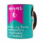 Caneca Amar é Bons Momentos Namorado Preta