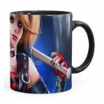 Caneca Arlequina (harley Quinn) V04 Preta