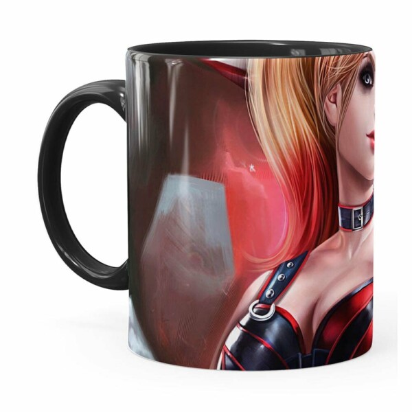Caneca Arlequina (harley Quinn) V04 Preta