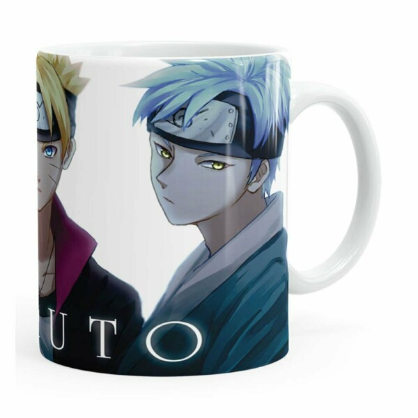 Caneca Boruto V01 Porcelana Branca