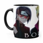 Caneca Boruto V01 Porcelana Preta