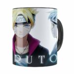 Caneca Boruto V01 Porcelana Preta