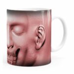 Caneca Cabeça De Zombie V01 Branca