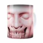 Caneca Cabeça De Zombie V01 Branca