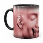 Caneca Cabeça De Zombie V01 Preta