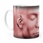 Caneca Cabeça De Zombie V02 Branca